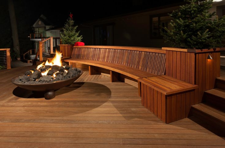 Deck Fire Pit Ideas
 Outdoor Deck Designs Ideas of Furniture Flooring and Lighting