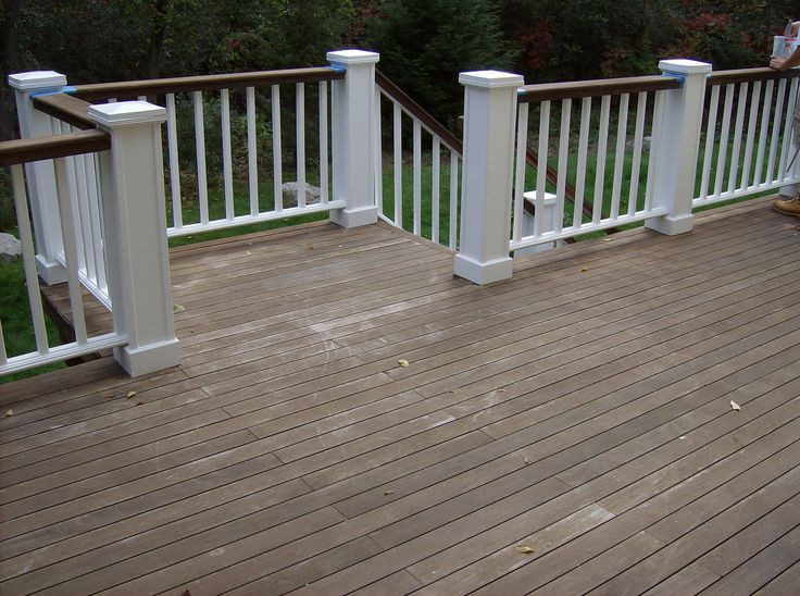 Deck Paint Ideas
 love the idea of painting top railing slightly darker