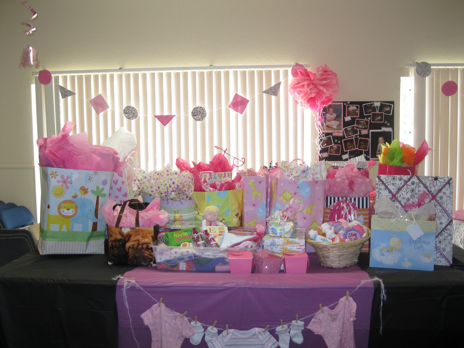 Decorating Ideas For Baby Shower Gift Table
 Bonnie s Crafty Corner Zebra themed baby shower