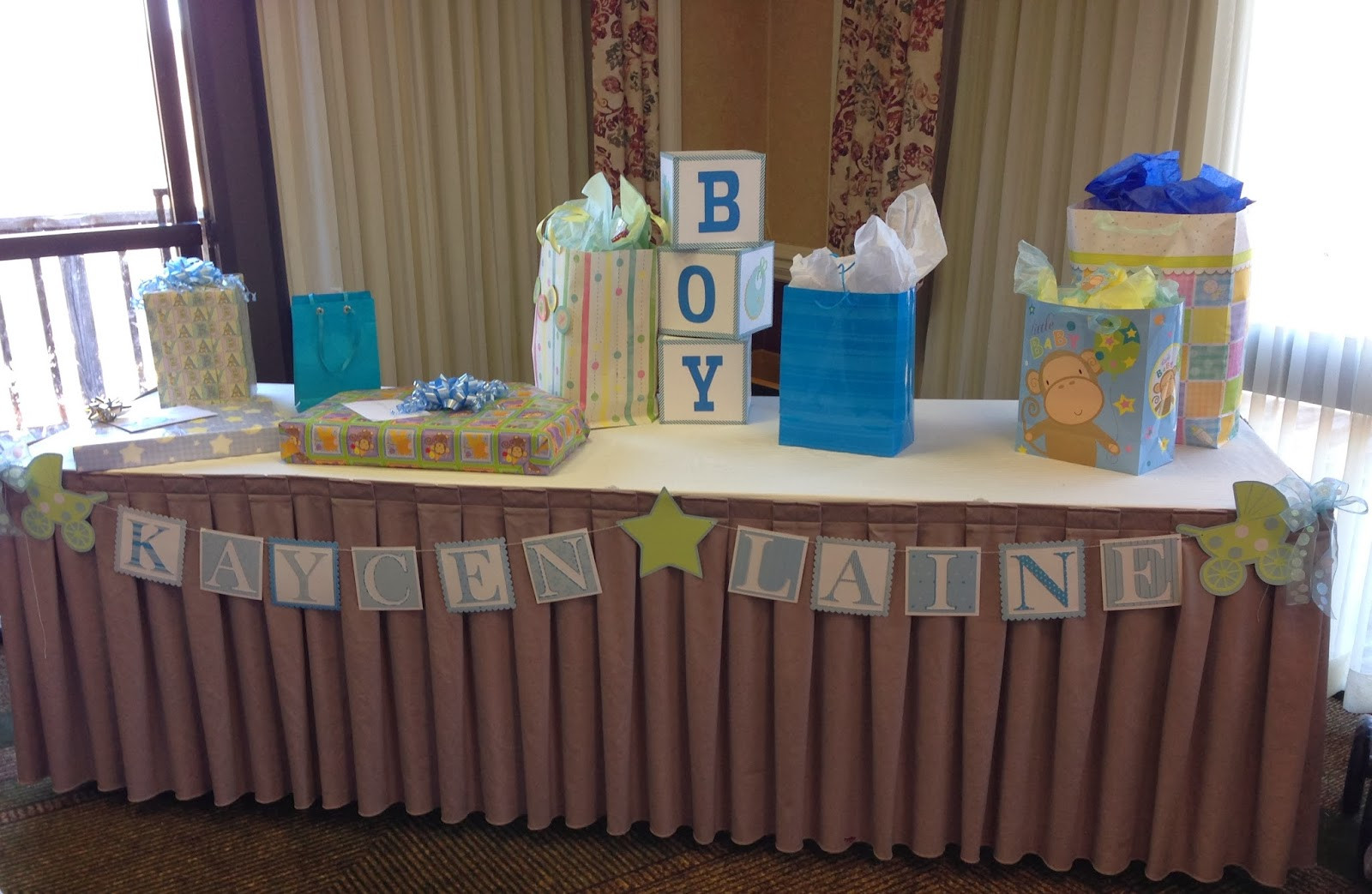 Decorating Ideas For Baby Shower Gift Table
 Mrs Crafty Adams Baby Shower Decorations