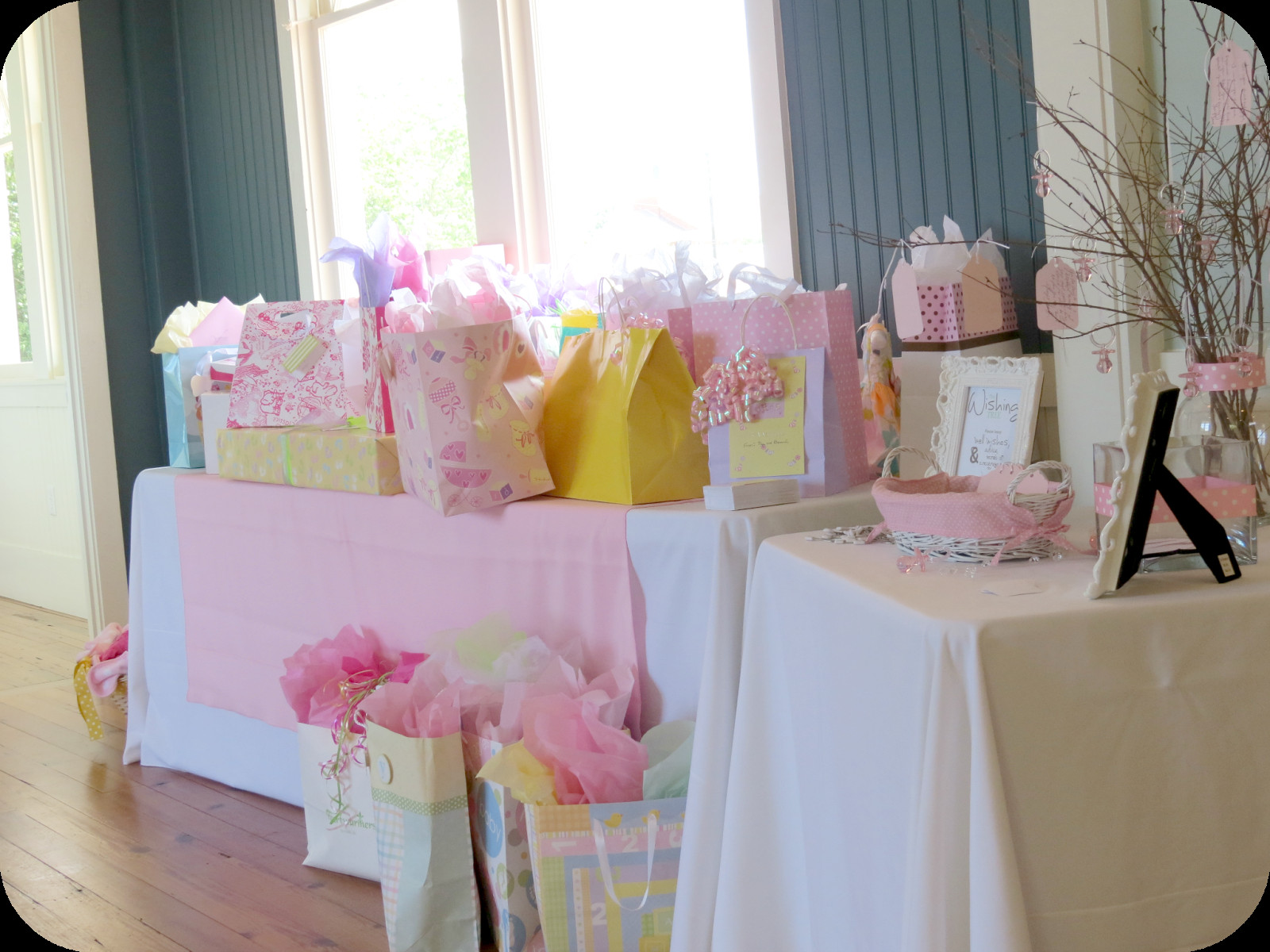 Decorating Ideas For Baby Shower Gift Table
 Sweet Beginnings Baby Shower
