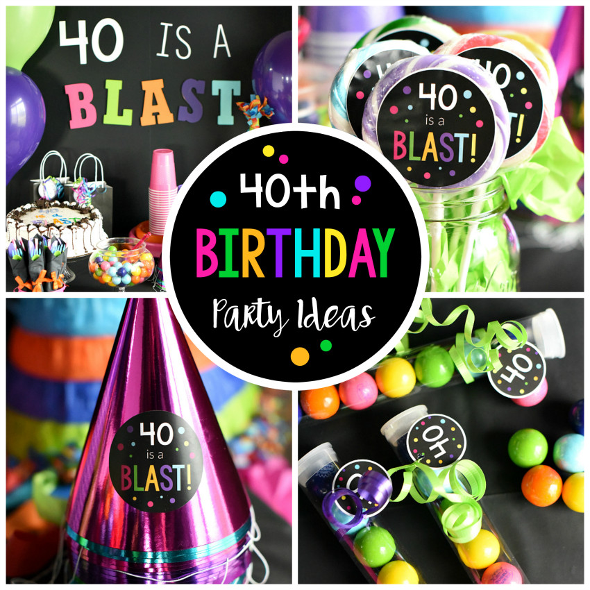Decorations For 40th Birthday
 40th Birthday Party Throw a 40 Is a Blast Party