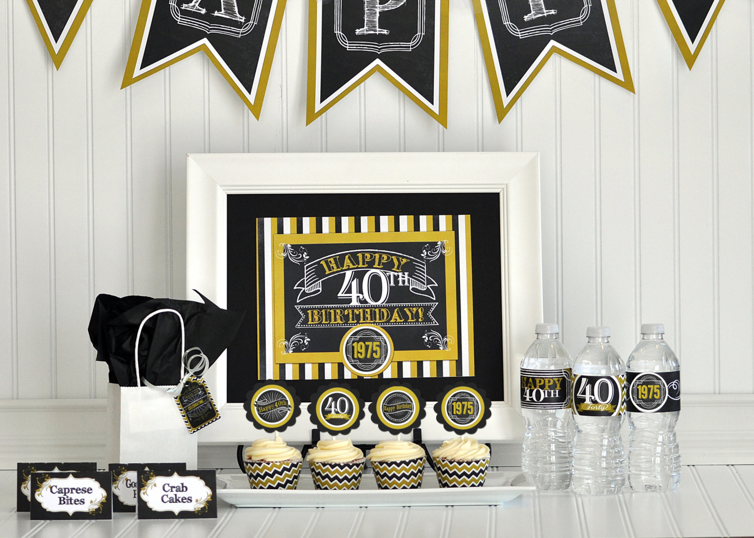 Decorations For 40th Birthday
 40th Birthday Party Package 40th Birthday by GracenLDesigns