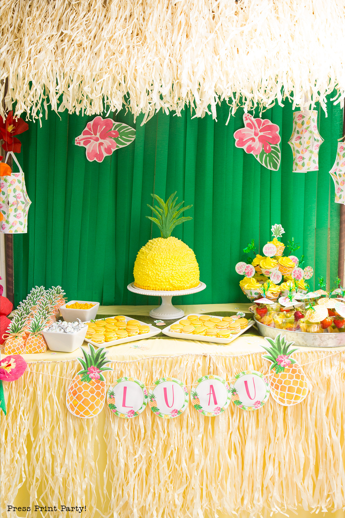 Decorations For Birthday Party
 Sweet "Party Like a Pineapple " Birthday Party Luau
