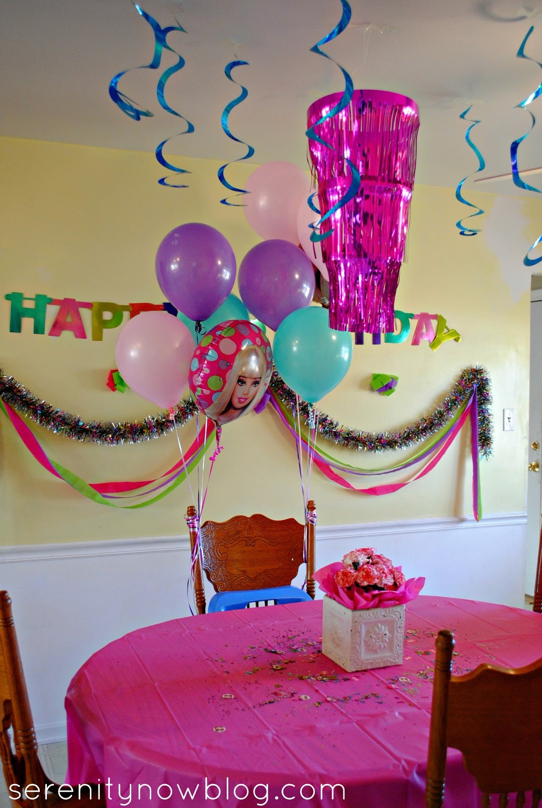 Decorations For Birthday Party
 Serenity Now Throw a Barbie Birthday Party at Home