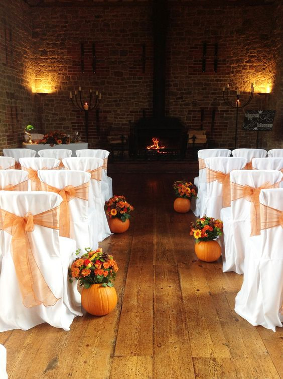 Decorations For Wedding
 Autumn Colour Scheme Orange