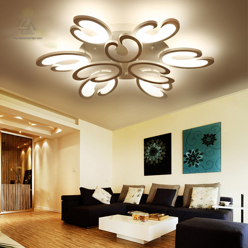 Decorative Lights For Living Room
 Aliexpress Buy White Fashion flower modern LED