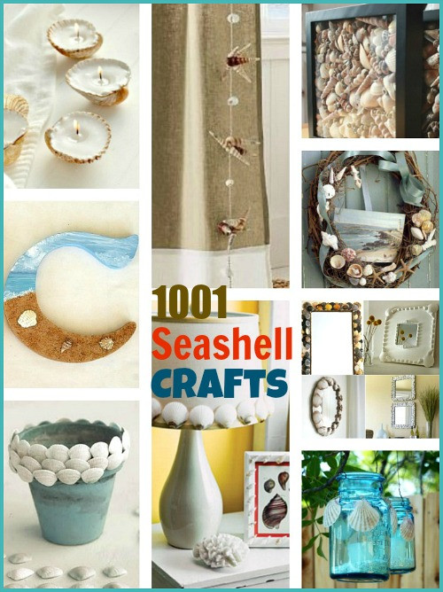 Decorative Seashell Craft Ideas
 1001 Seashell Crafts Coastal Decor Ideas and Interior