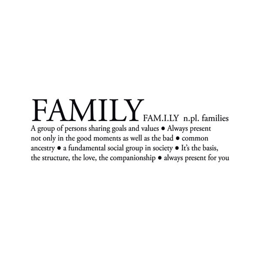 Definition Of Family Quotes
 Family Definition Sticker Moonwallstickers