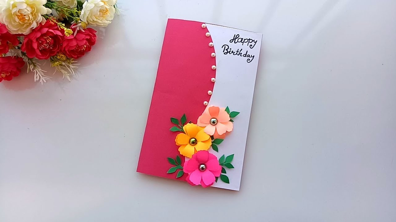 Design Birthday Cards
 Beautiful Handmade Birthday card idea DIY Greeting Pop