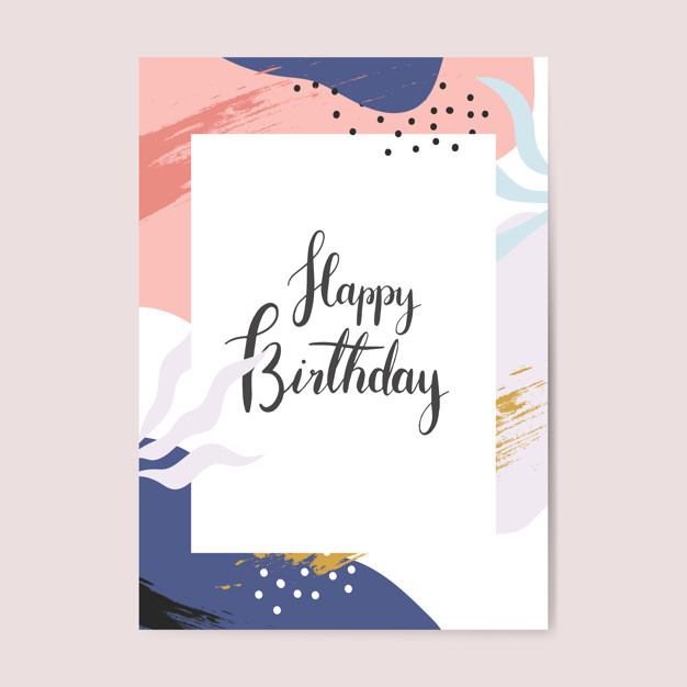 Design Birthday Cards
 Colorful memphis design happy birthday card vector Vector