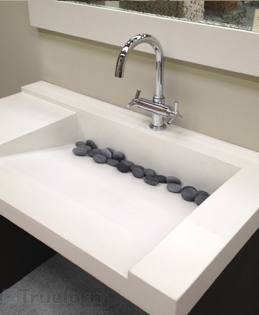 Designer Bathroom Sinks
 Concrete ADA Custom Sink Contemporary Bathroom Sinks