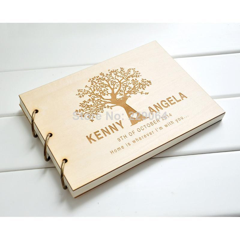 Designer Wedding Guest Book
 Personalized Wedding Guest Book Family Tree Design