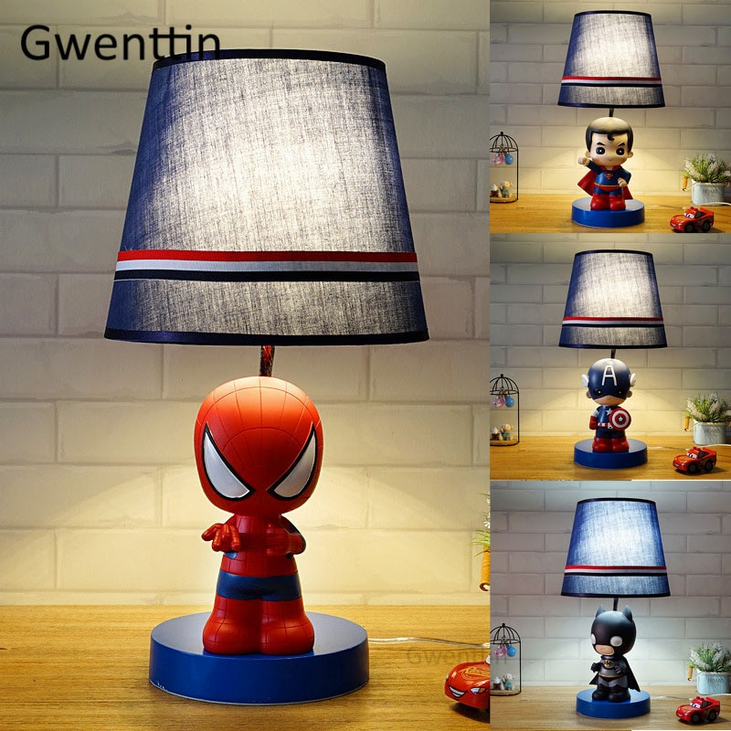 Desk Lamps For Kids Rooms
 Cartoon Avengers LED Table Lamps Spiderman Desk Light