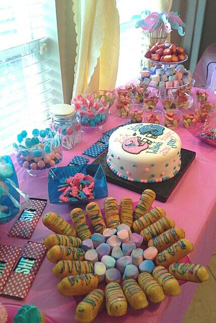 Dessert Ideas For Gender Reveal Party
 Pin on Gender Reveal Party