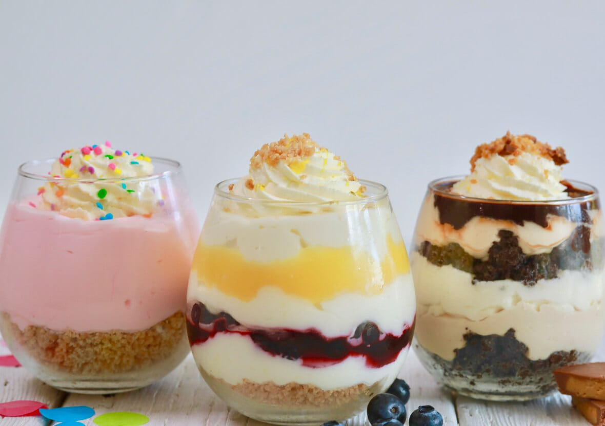 Desserts For One
 Single Serve Cheesecakes 3 No Bake Desserts