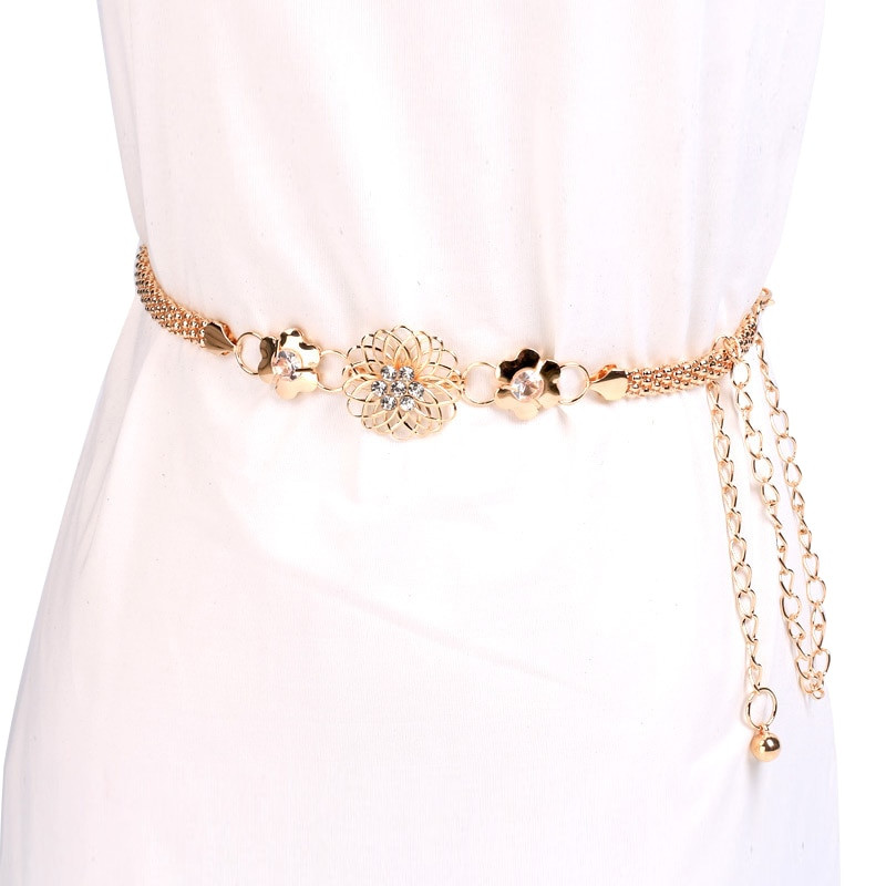 Diamond Body Jewelry
 Golden Waist Belt Diamond Inlay Body Jewelry Waist Chain