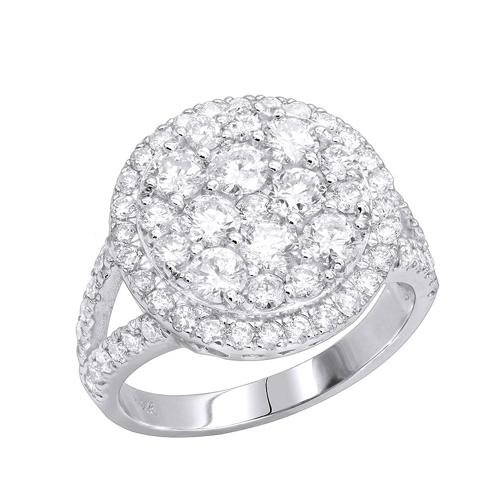 Diamond Cluster Rings
 Round Diamond Engagement Rings 14K Gold La s Diamond