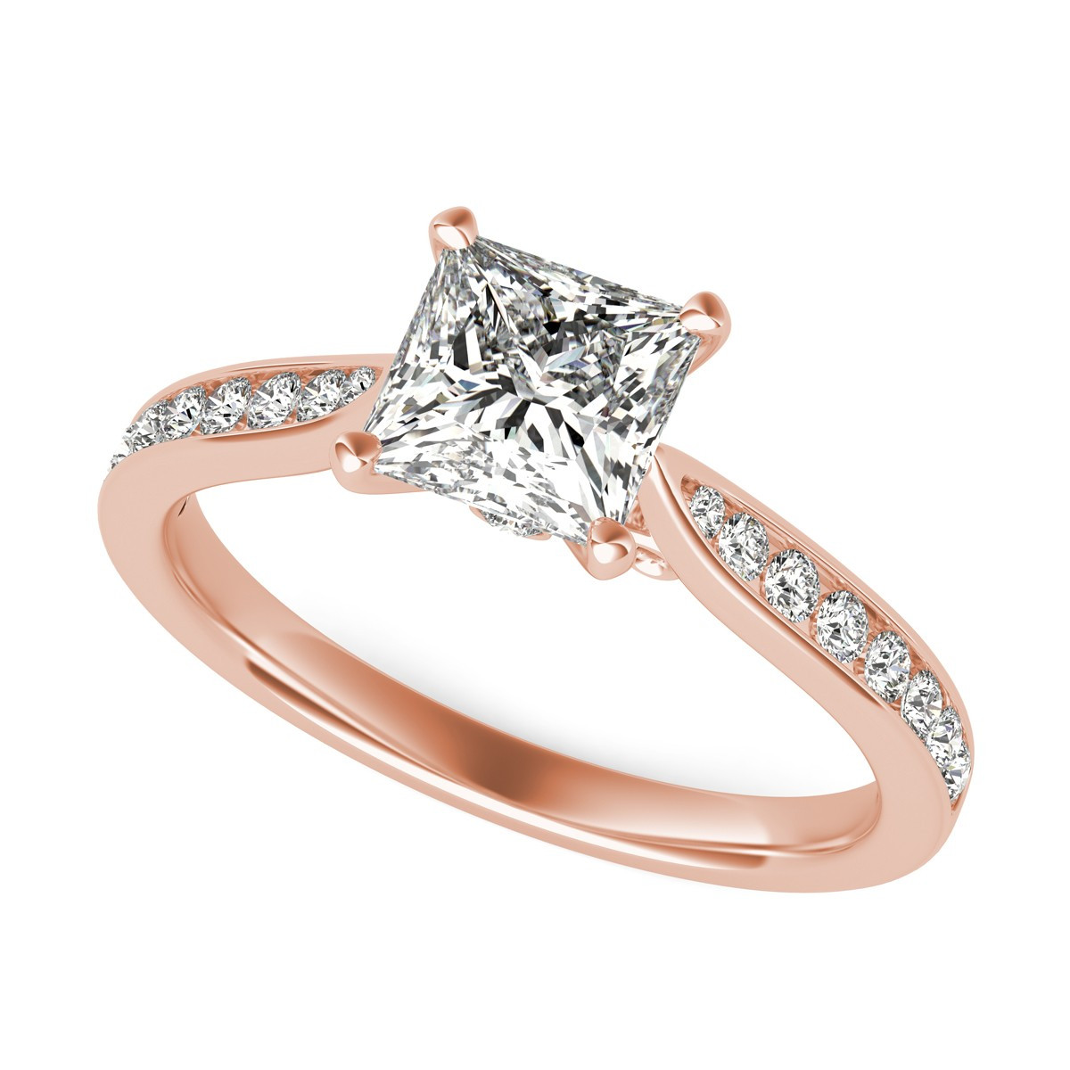 Diamond Engagement Rings Princess Cut
 Diamond Engagement Ring Princess Cut SKU PR0048
