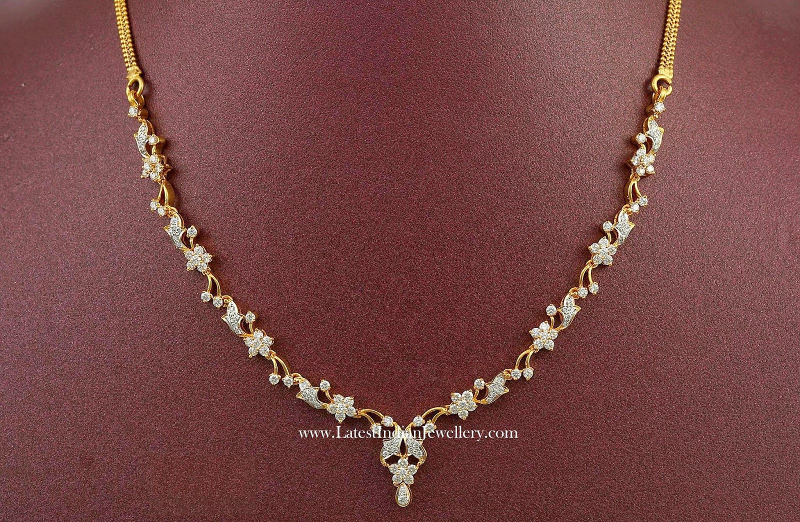 Diamond Necklace India
 Diamond Jewellery Diamond Necklace Designs From India