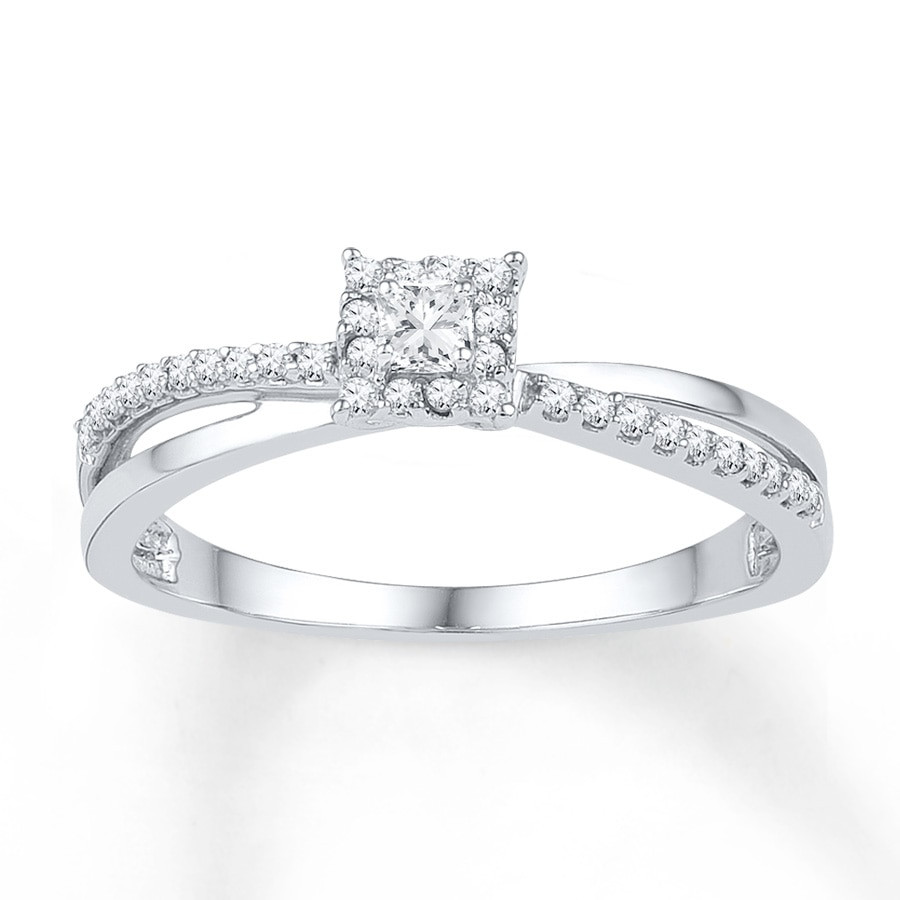 Diamond Promise Rings
 Diamond Promise Ring 1 5 carat tw 10K White Gold