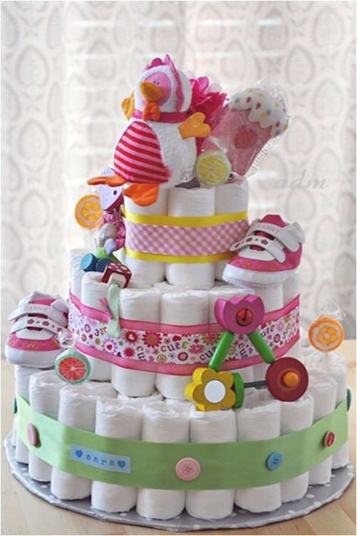 Diaper Baby Shower Gift Ideas
 Funny baby shower t ideas How to make a 3 layer DIY