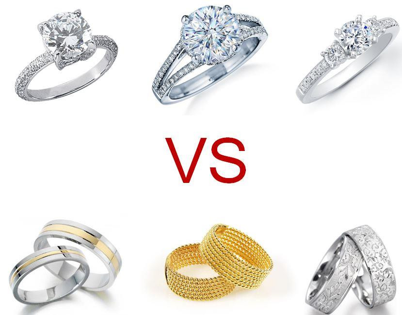Difference Between Wedding Ring And Engagement Ring
 Engagement Ring Vs Wedding Ring