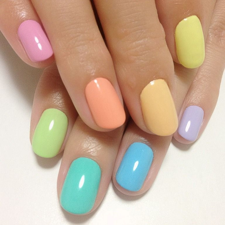 Different Nail Colors On Fingers
 2013 07 30 Colorful nails The idea of each nail a
