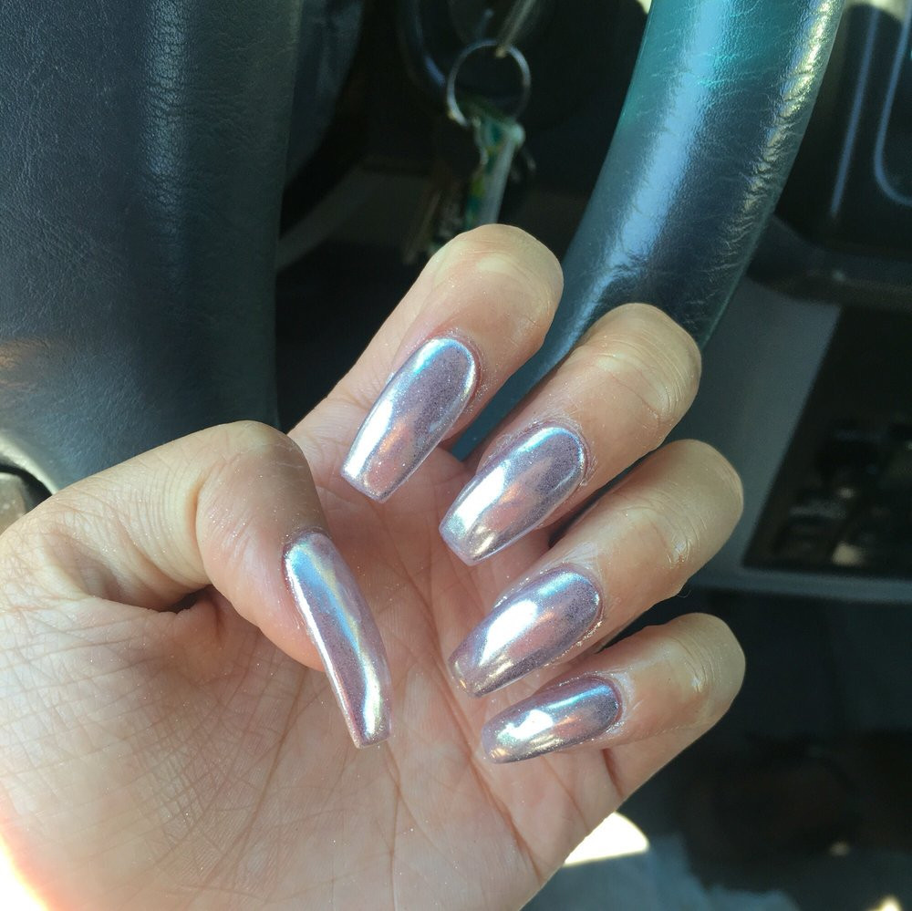 Different Nail Colors On Fingers
 CHROME NAILS now available in 18 different colors ask for