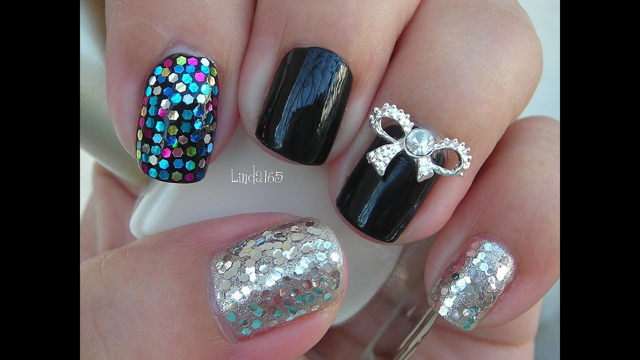 Different Types Of Nail Designs
 Nail Art Silver Bow Kpop Inspired Decoracion de Uñas