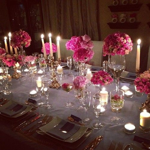 Dinner Party Decorations Ideas
 Elegant dinner party table setting TheEnVISIONFirm