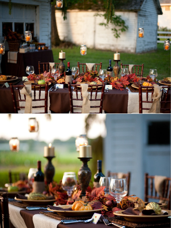 Dinner Party Decorations Ideas
 Thanksgiving DIY Tablescape a Dinner Party Ideas Party