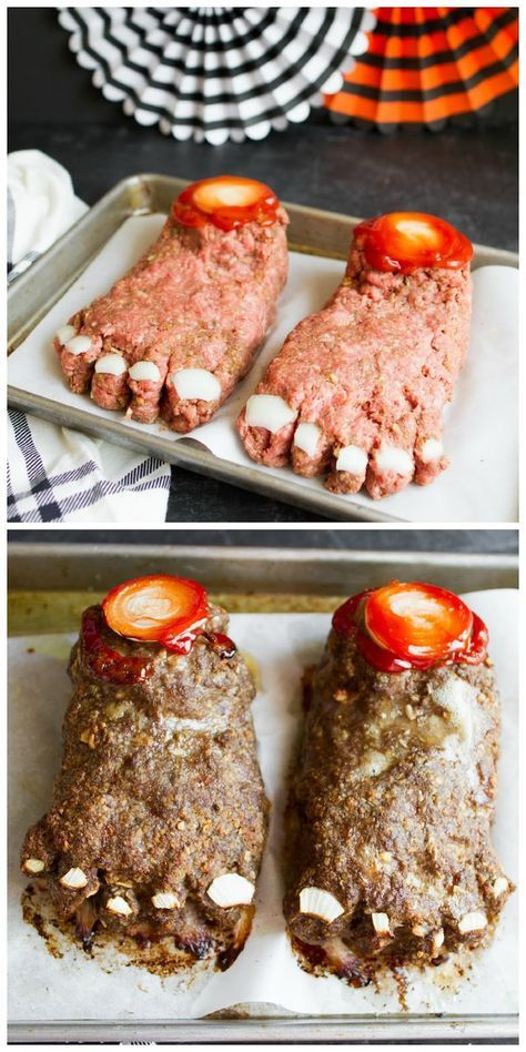 Dinner Party Food Themes Ideas
 Halloween Feet Loaf Recipe