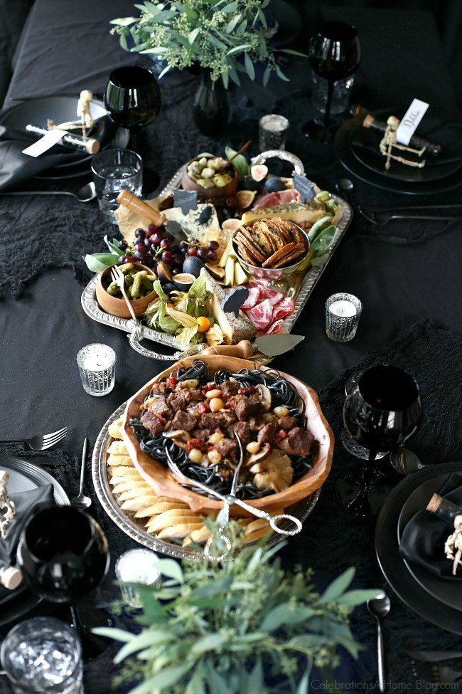 Dinner Party Food Themes Ideas
 Halloween Themed Dinner Party in Black Celebrations at Home