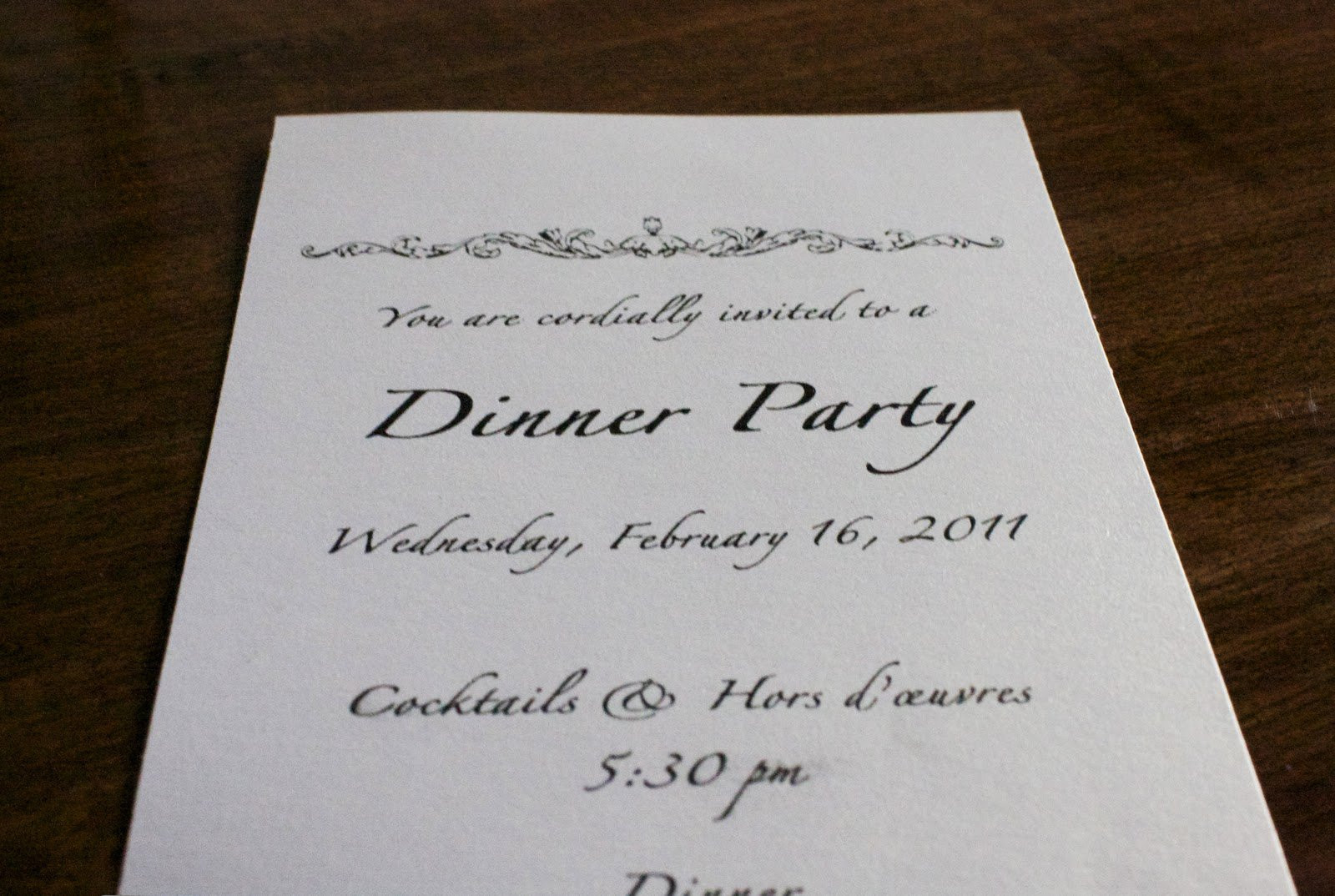 Dinner Party Invitation Ideas
 Dinner Party Invitation Text