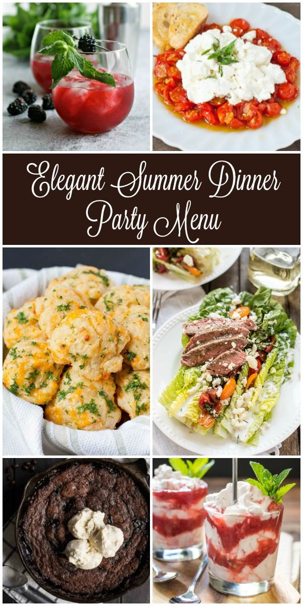 Dinner Party Menu Ideas Food
 Looking for inspiration for your next summer dinner party