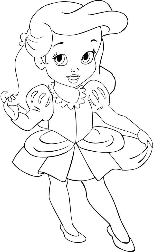 Disney Baby Princess Coloring Pages
 105 best Ariel images on Pinterest