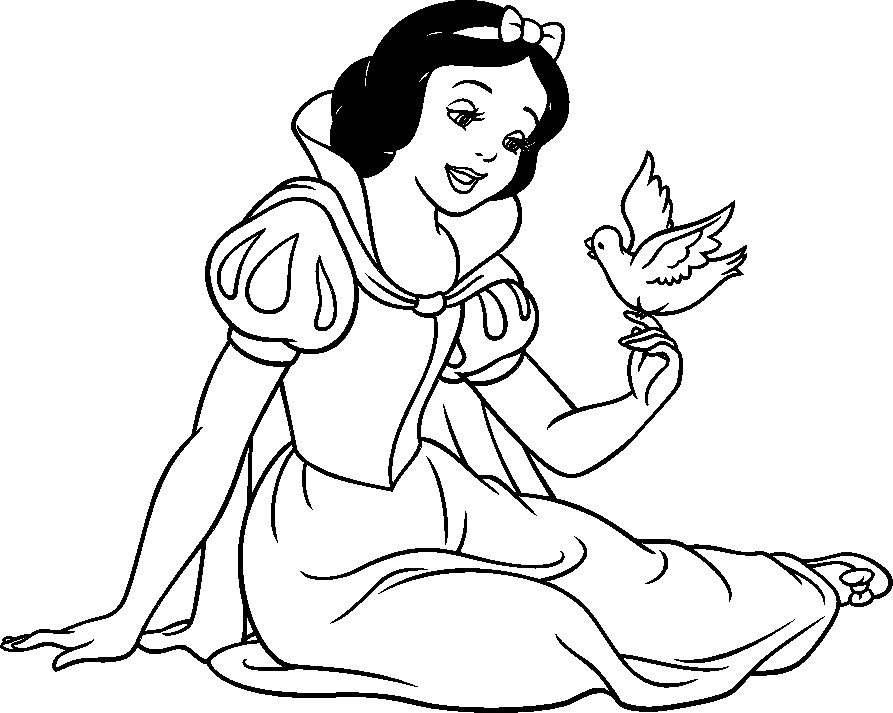 Disney Coloring Pages For Girls
 Snow White Coloring Pages Printable