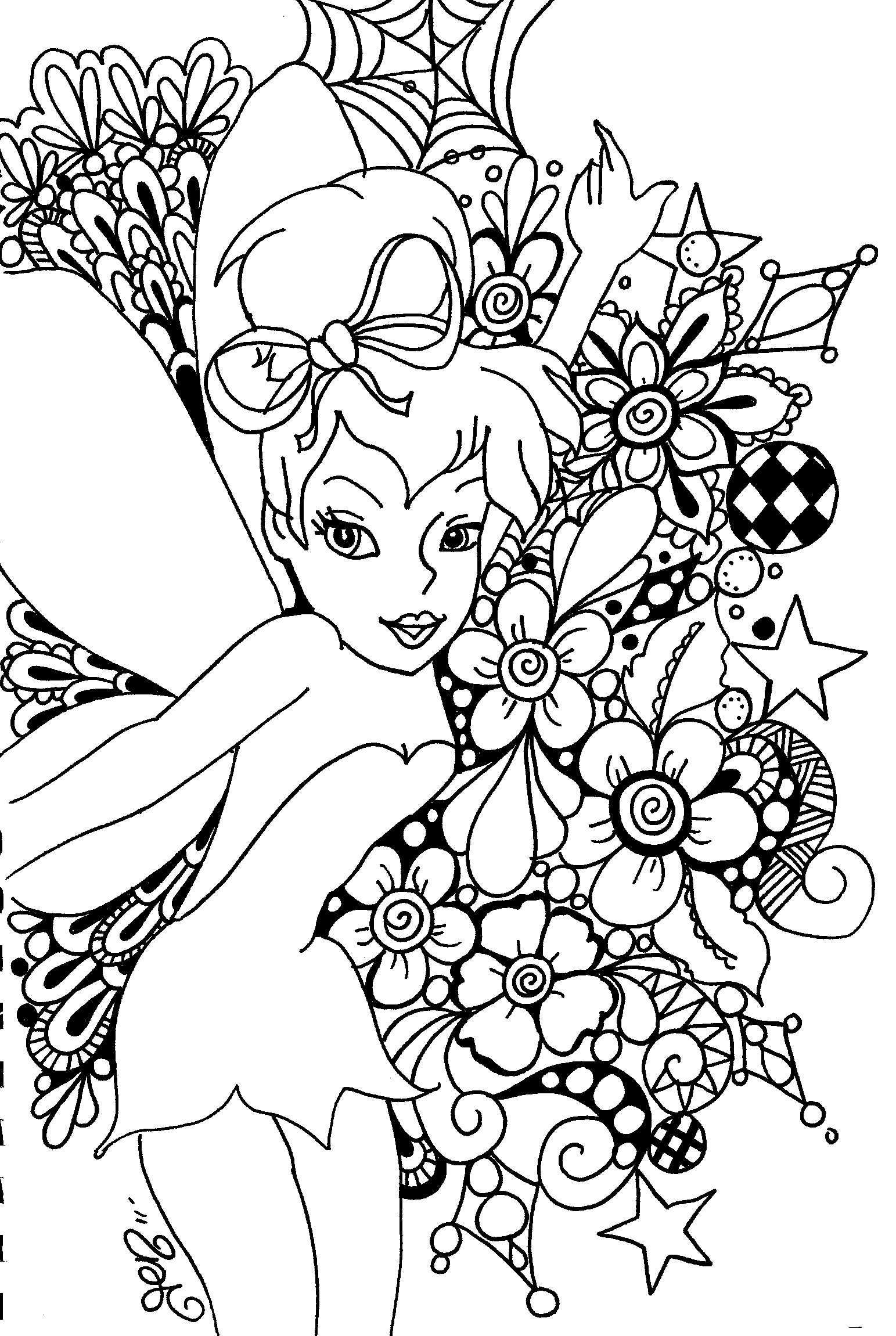 Disney Coloring Pages For Girls
 36 Disney Tinkerbell coloring pages for Girls