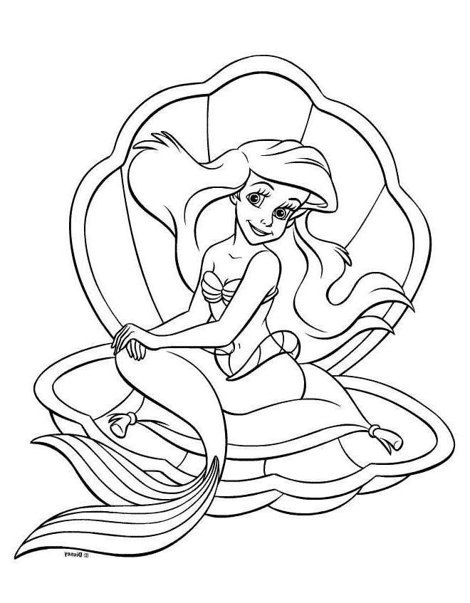 Disney Coloring Pages For Girls
 Disney Princess Ariel Coloring Pages For Girls