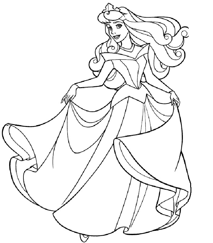 Disney Coloring Pages For Girls
 Disney Princess Belle Coloring Pages