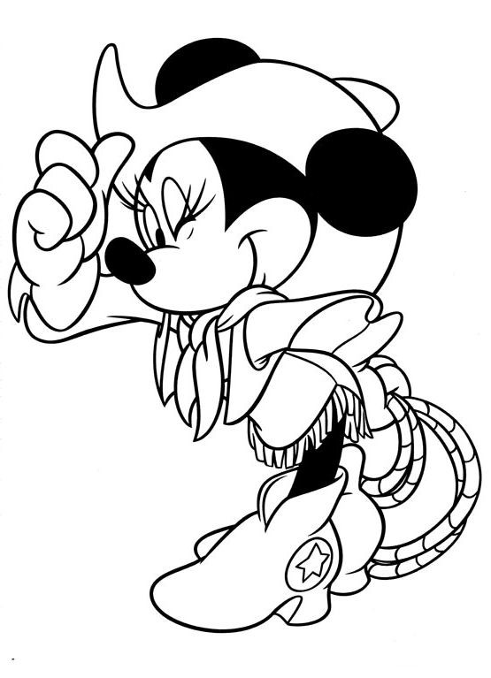 Disney Coloring Pages For Girls
 Cowgirl Minnie Mypics Pinterest