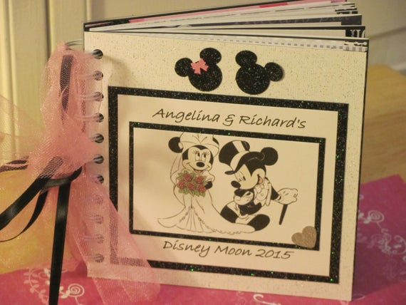 Disney Wedding Gift Ideas
 Disney Wedding Autograph Book Mickey and Minnie Mouse Wedding