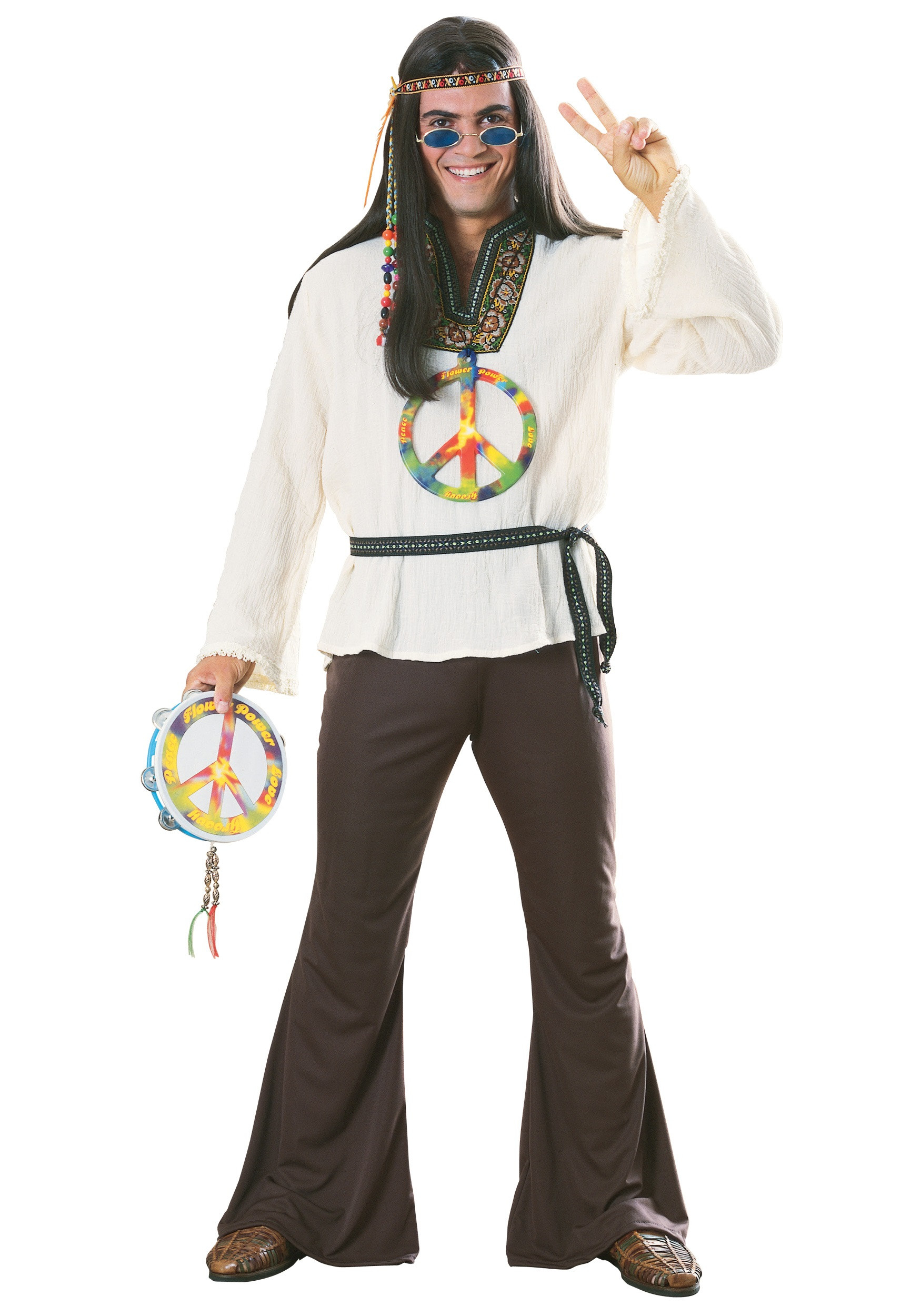 DIY 60S Costumes
 Groovy Hippie Adult Costume Mens 1960s Hippie Costumes