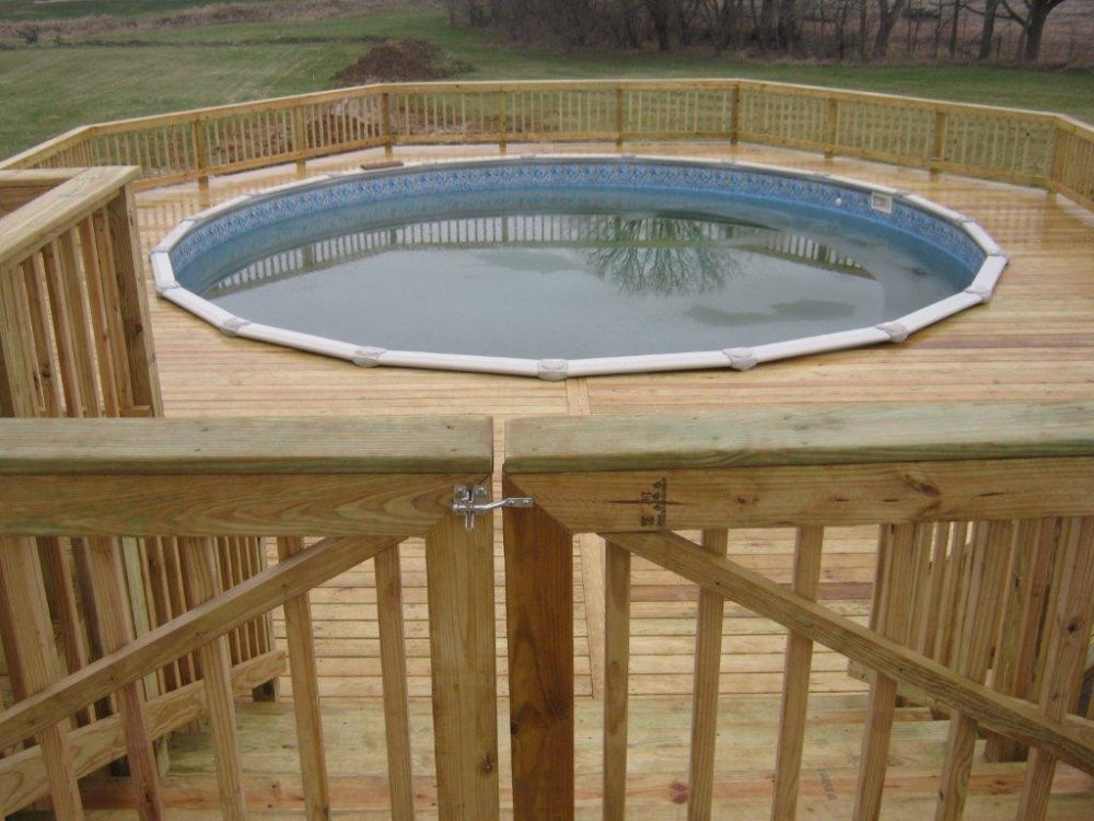 Diy Above Ground Pool Deck
 Decking Ideas For Ground Pools Mytechref