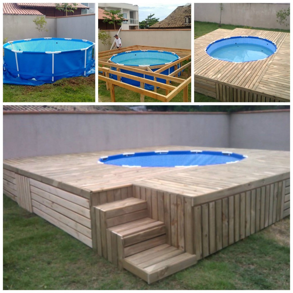 Diy Above Ground Pool Deck
 Pallet Swimming Pool Deck Andrea s Notebook