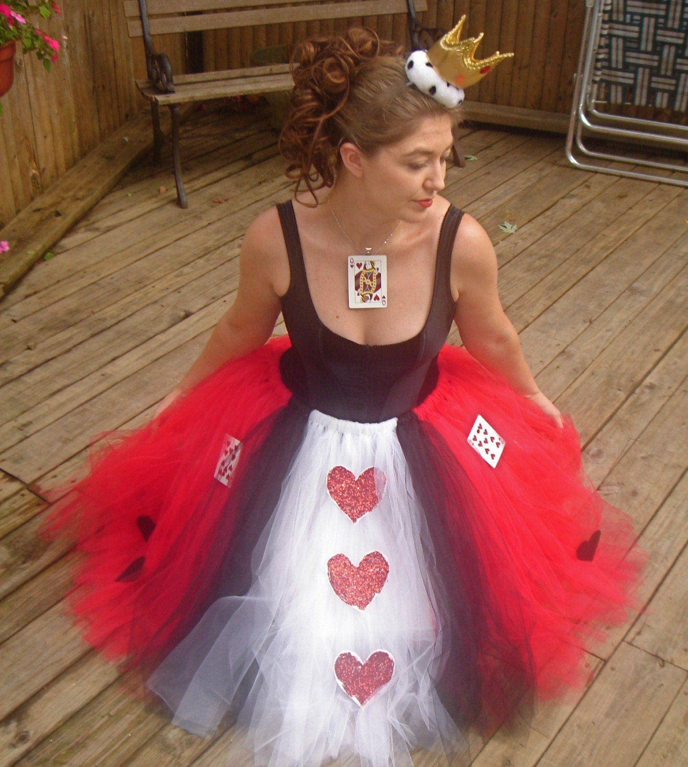 DIY Adults Halloween Costumes
 Queen of Hearts Adult Boutique Tutu Skirt Costume