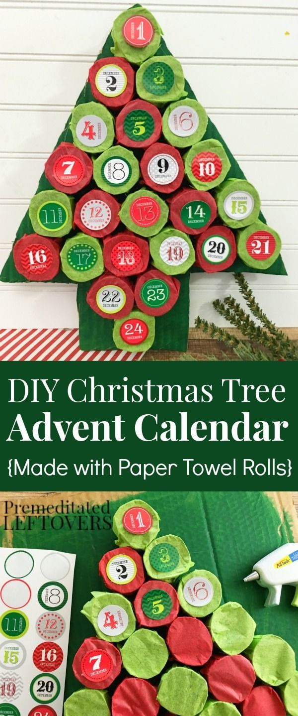 DIY Advent Calendar For Kids
 Christmas Tree Advent Calendar Tutorial Make this