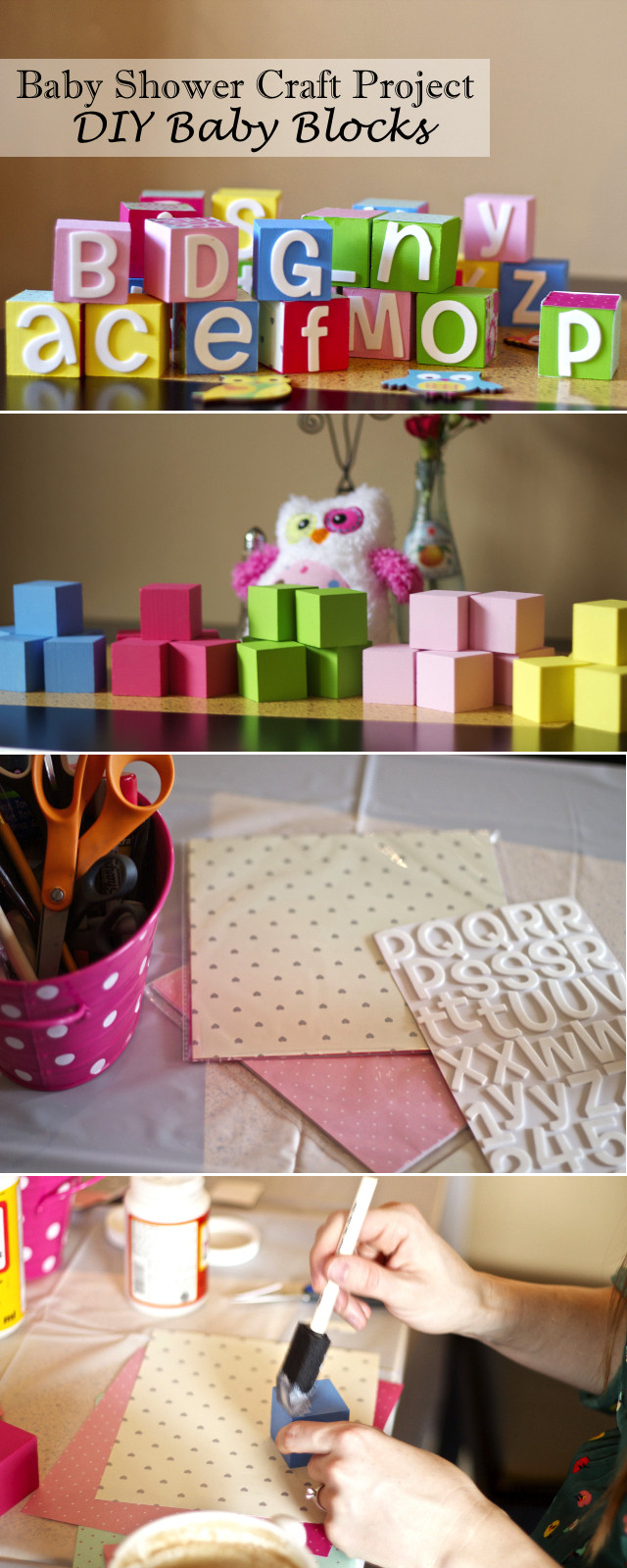 DIY Baby Blocks For Baby Shower
 Baby Shower Baby Blocks s and for