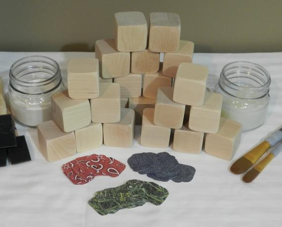 DIY Baby Blocks For Baby Shower
 Baby Shower DIY Wooden Blocks Baby Block Decorating Kit
